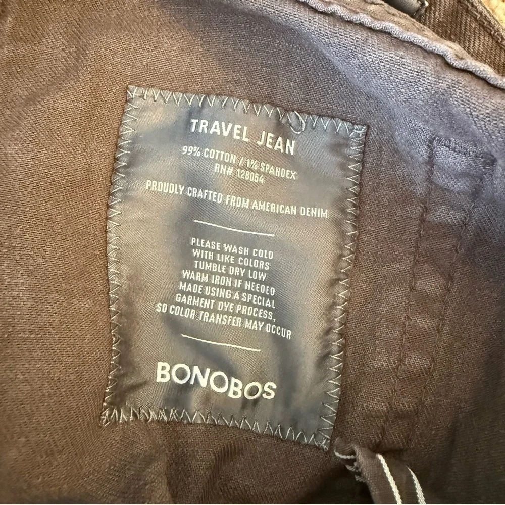 Bonobos Travel Jean Straight Cut 35x36